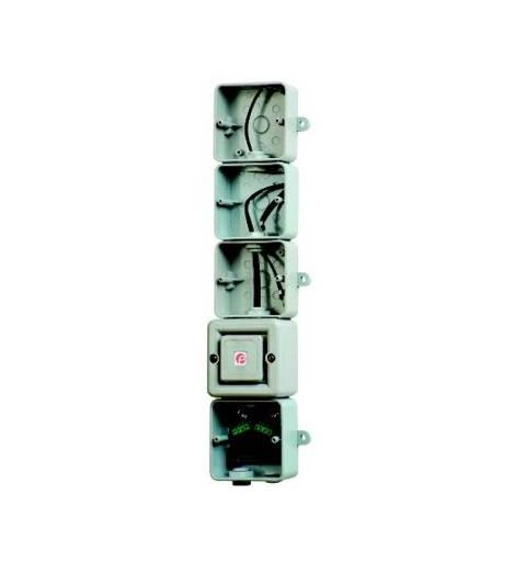 Red Junction Box & SONF1 DC Assembly for 3 x L101 beacons 12/24vDC