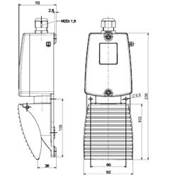Ex Foot switch Ex GFI 1Ö/1S Extreme -40°C