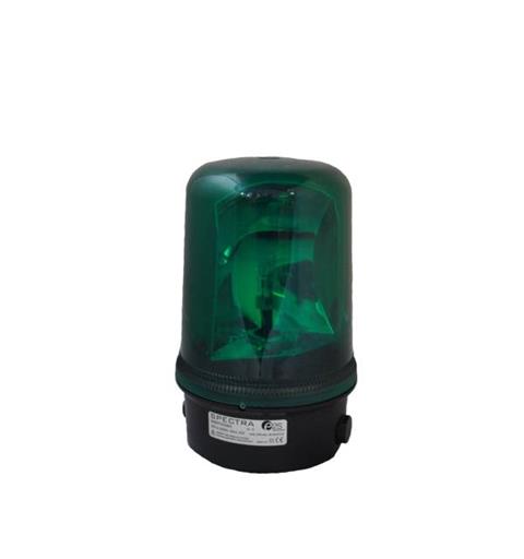 Rotating Beacon B400RTH  24vDC 4:GREEN 35w Halogen G6.35/GY6.35 IP65