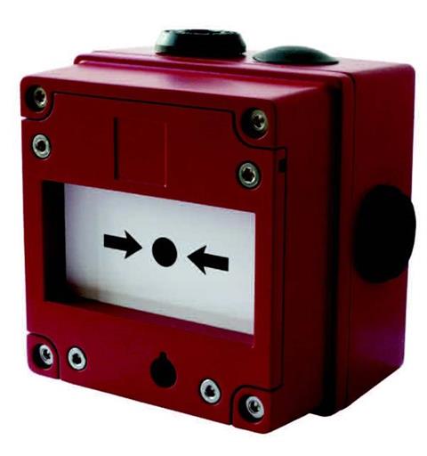 Ex Call Point IS-CP4BBGSSLAN1A1RE1K5R IP66 E1K5R=E.O.L Module: 1K5 Ohm Resisto