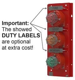 GNExP1 1G1A1R DC024AB1A1R Assembly 3 x GNExB1X05 GREEN-AMBER-RED/24vDC 5 J.