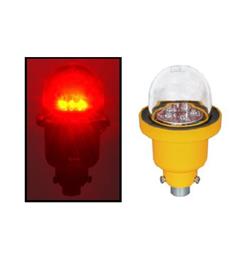 POL-21005-1B-R-M25B-EX "Low Int typ B" 32cd RED Ex Single Obstr. Light 120vAC