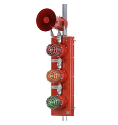 3 x D1xC3 beacon + D1xS sounder + JB R+A+G+D1xS1 24vdc SS316 Ex Zone1