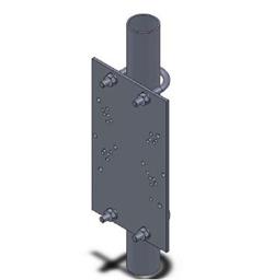 SP65-0001-A4  Pole Mount Bracket Kit 2" St/St A4 (316)