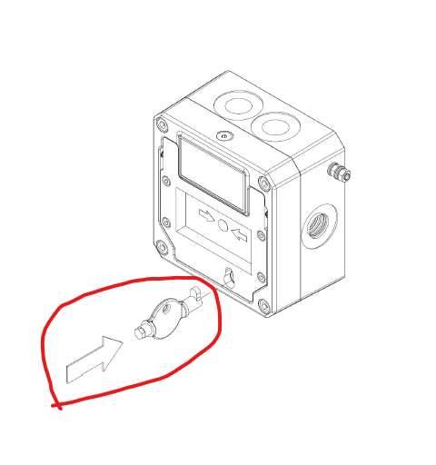 Spare Plastic Test Key for Brake Glass Manual Call Point