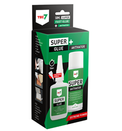 Tec 7 Super Glue + Aktivator Super 50ml + Super Aktivator 200ml