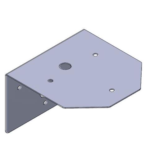 Wall fixing bracket EHS-WFB Painted mild steel, complete with gromme