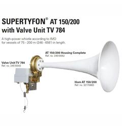 Supertyfon AT 150/200 w/ValveUnit TV 784 148 DB @ 1m 200 Hz