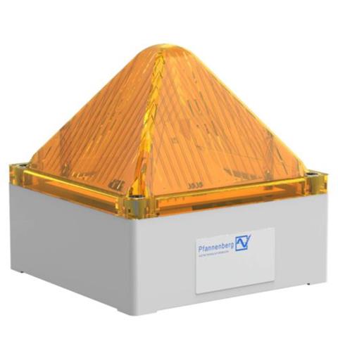 LED Light QUADRO LED HI 90-253vAC YELLOW IP66&IP67 75cd 90-253vAC/DC