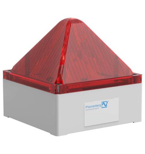 LED Light QUADRO LED HI 90-253vAC RED IP66&IP67 75cd 90-253vAC/DC