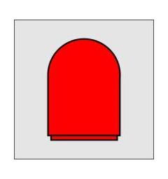 28112000041 ABxL/S  LENS RD PACK OF 5 Pack of 5 RED lenses for ABxL/S