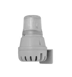 Combi Horn & LED H100BL 230vAC White 100dB(A) IP65 3T 90-260vAC/DC
